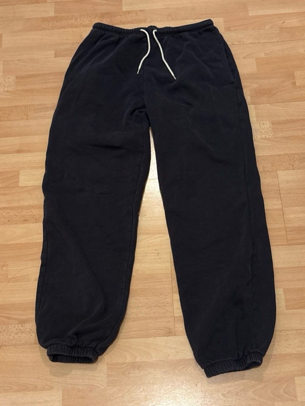Brandy Melville Navy Blue Drawstring Elastic Cuff Sweatpants